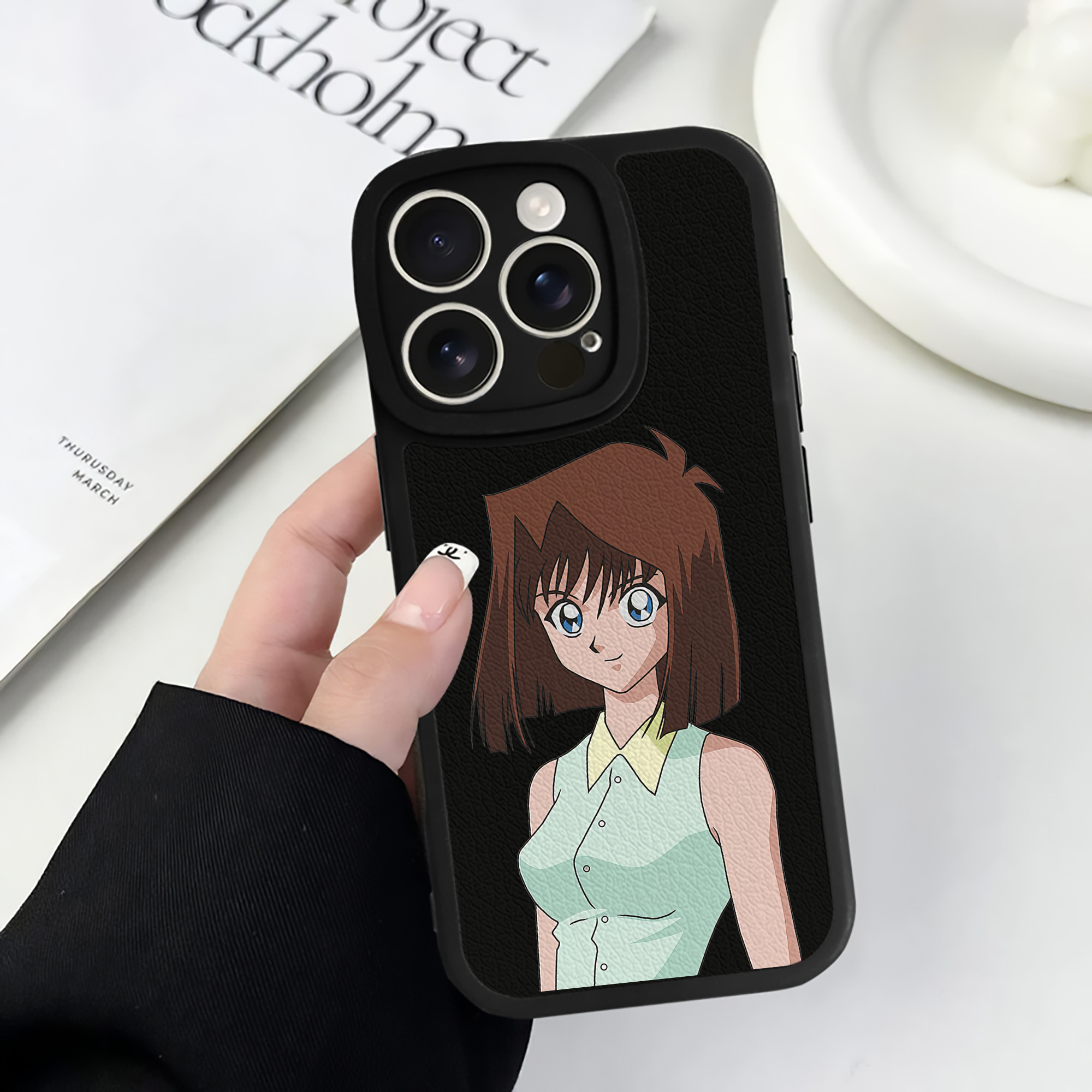 遊☆戯☆王 Yu-Gi-Oh! 【iPhone 16シリーズ対応】シリコンスマホケース（レザー調） 材質：シリコン